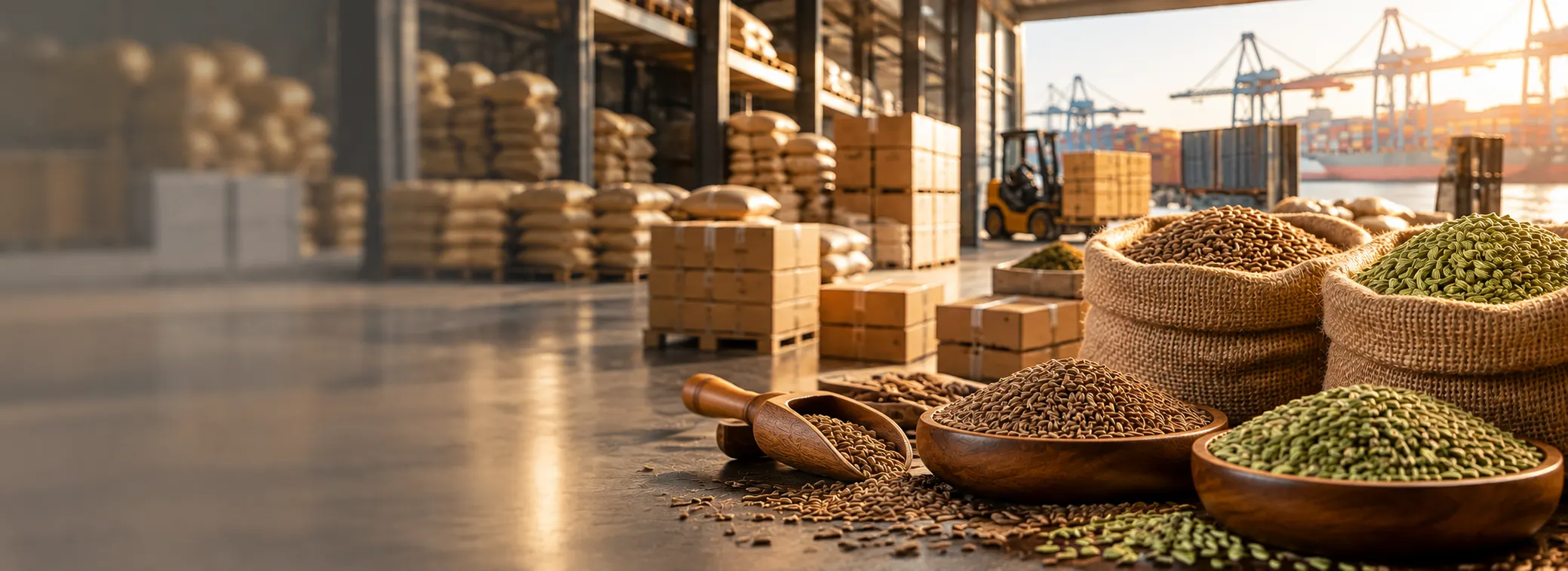 Emporico Exim export spices and warehouse logistics
