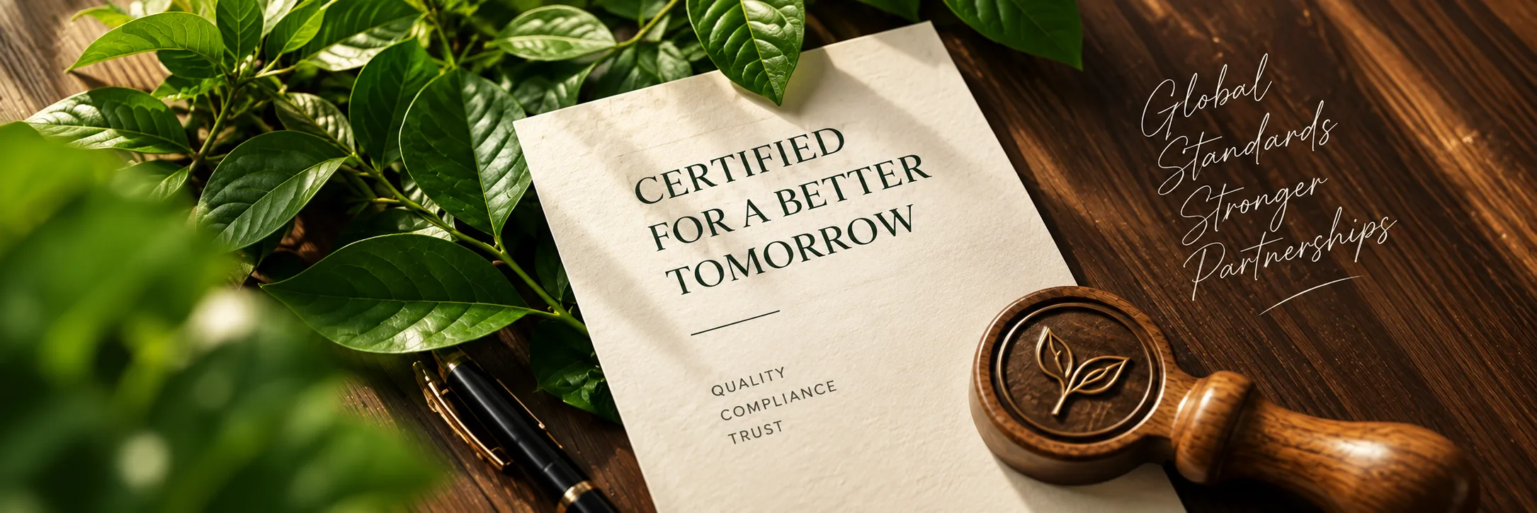 Certified quality and global standards